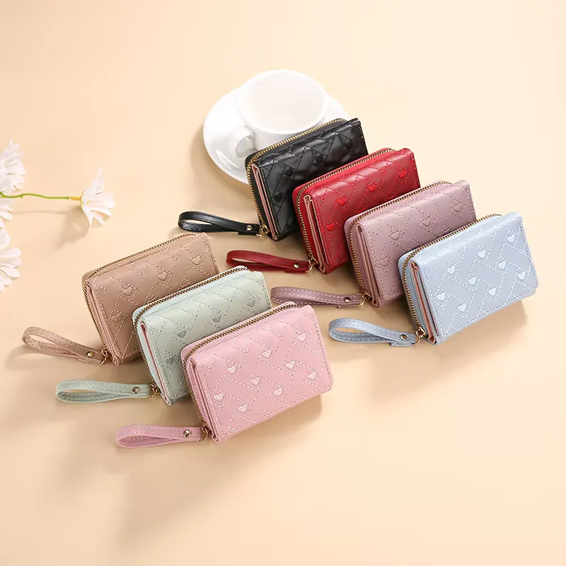 Short Style Small Purse Embroidery Coin bag