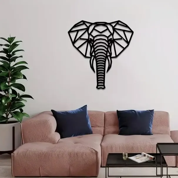 Metal Elephant Wall Decoration Metal Artwork