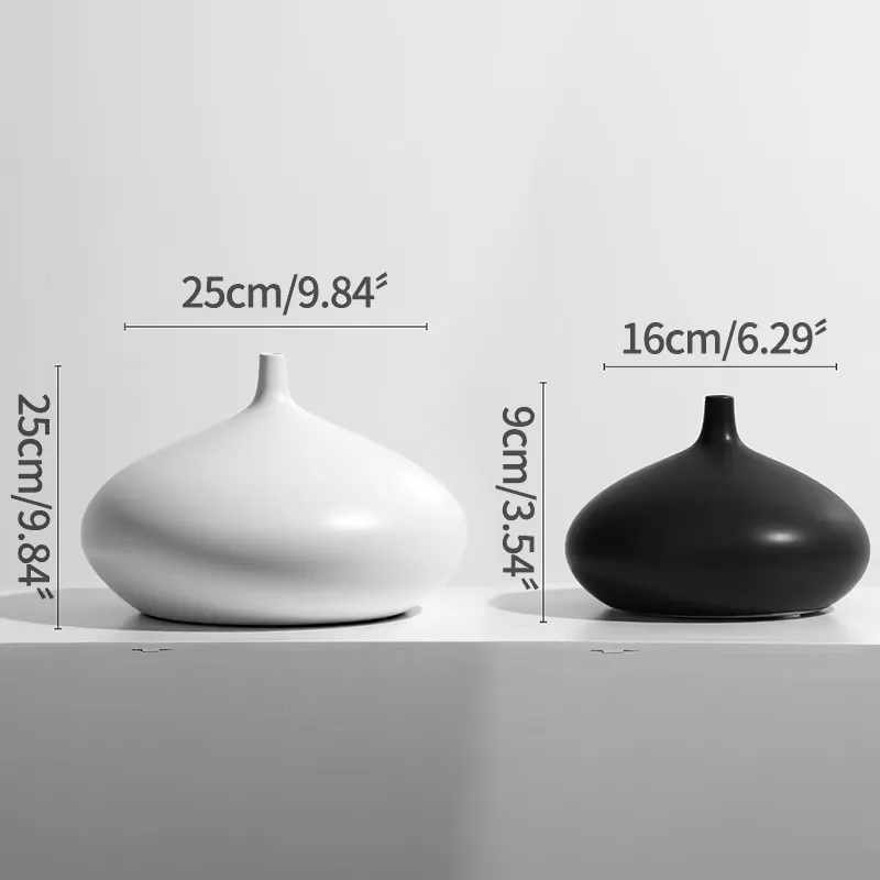 Modern Simple Ceramic Vase Decoration Arrangement Flower Dried Flowers - Image 2