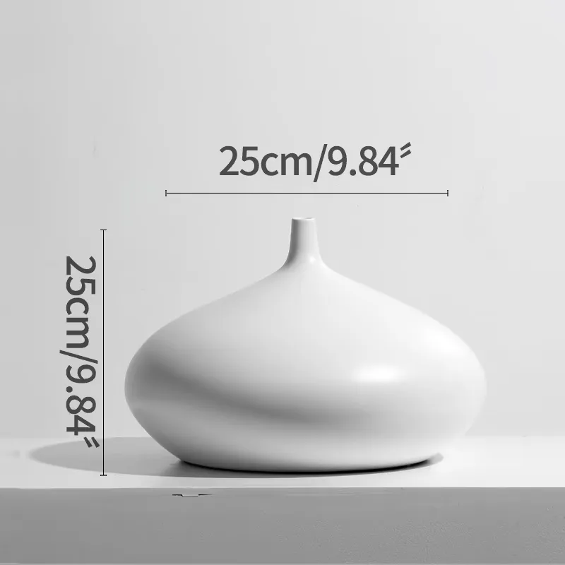 Modern Simple Ceramic Vase Decoration Arrangement Flower Dried Flowers - Image 3