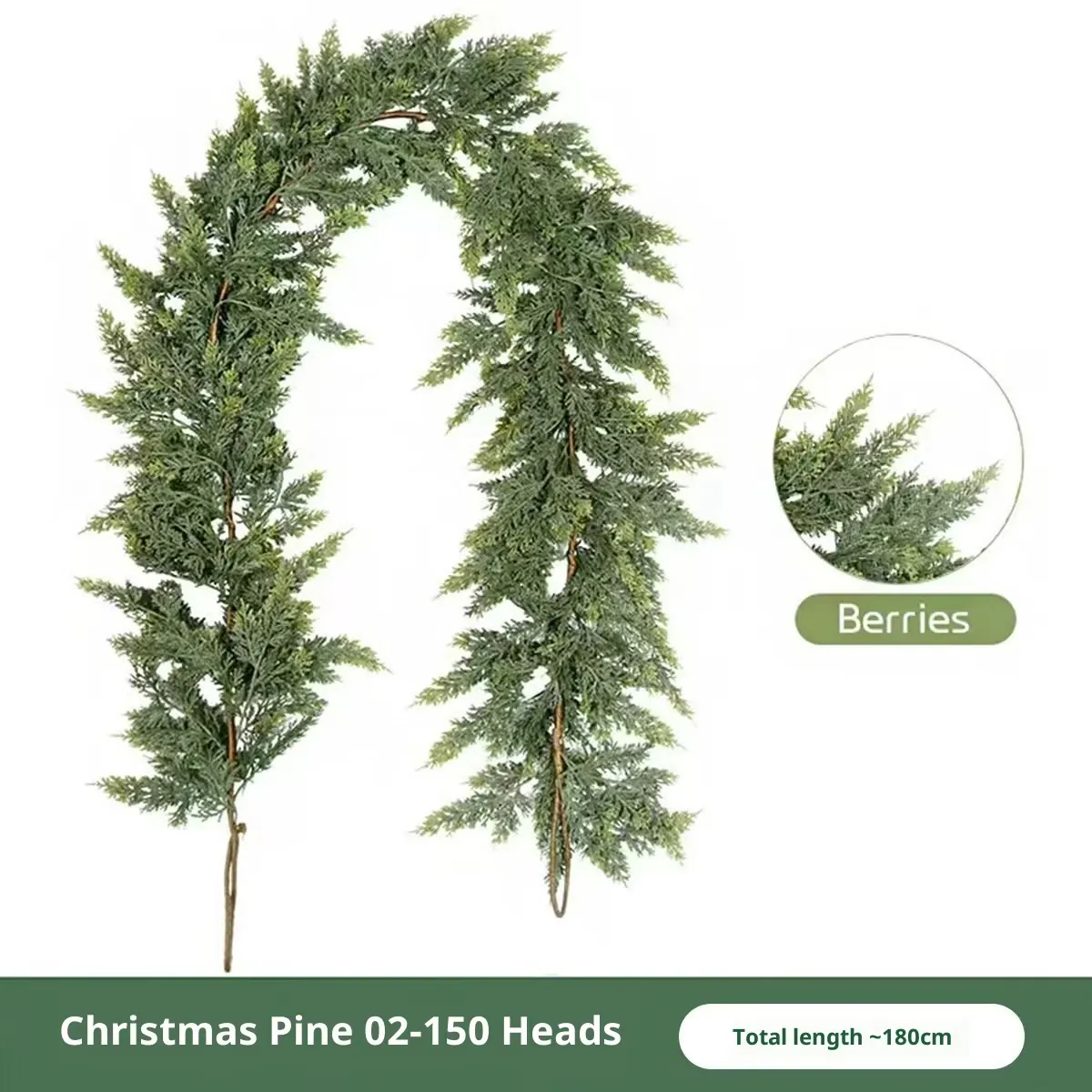 Thickened Cedar Rattan Decorations Christmas Pine And Cypress Rattan - Image 3